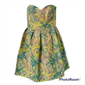 Hutch Strapless Multi Patterned Dress